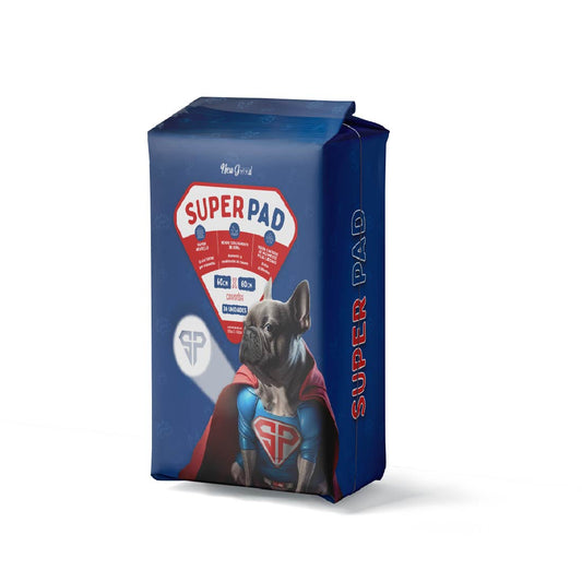 TAPETE HIGIENICO PARA CÃES - SUPERPAD NEUTRO 60cmx60cm 30und - Econômico