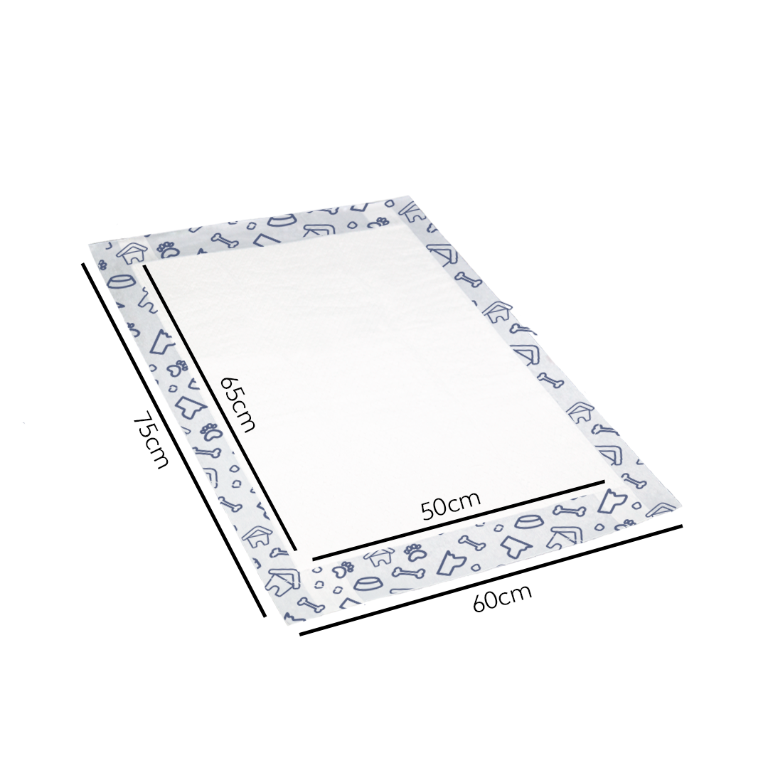 TAPETE HIGIENICO PARA CÃES - PETER PET NEUTRO 75cmx60cm 28und - Premium