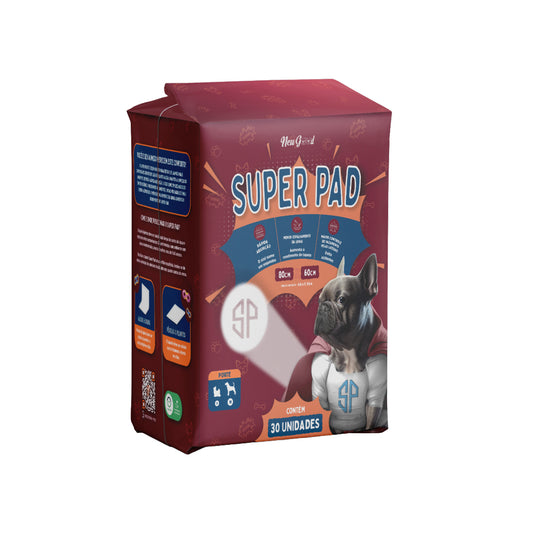 TAPETE HIGIENICO PARA CÃES - SUPERPAD NEUTRO 80cmx60cm 30und - Econômico